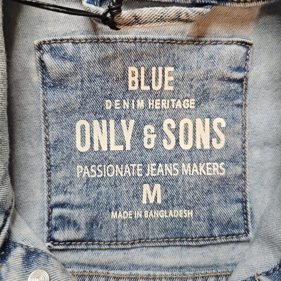 Only & Sons Onscome Trucker Jean Jacket - Size M - Picture 8 of 10